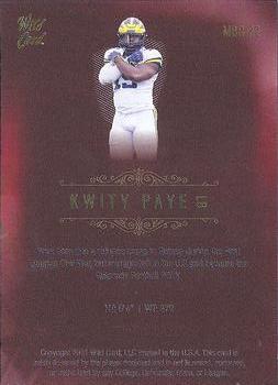 2021 Wild Card Matte - Hobby Red Fire #MBC-22 Kwity Paye Back