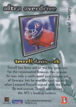 1995 Ultra - Overdrive #6 Terrell Davis Back