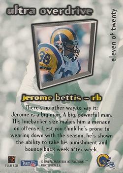 1995 Ultra - Overdrive #11 Jerome Bettis Back