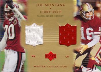 2000 Upper Deck Montana Master Collection - Mystery Inserts #MR6 Jerry Rice / Joe Montana Front