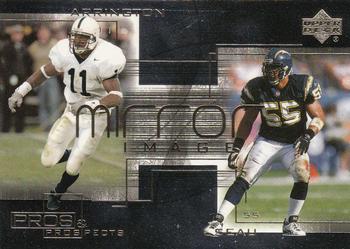 2000 Upper Deck Pros & Prospects - Mirror Image #M7 LaVar Arrington / Junior Seau Front