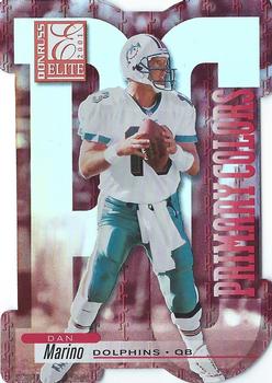 2001 Donruss Elite - Primary Colors Die Cuts #PC-6 Dan Marino Front