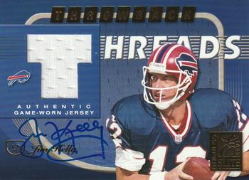 2001 Donruss Elite - Throwback Threads Autographs #TT-32 Thurman Thomas / Jim Kelly Front