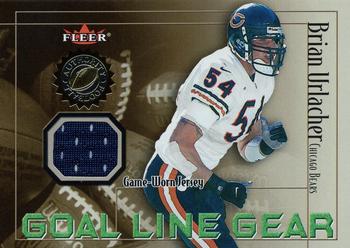 2001 Fleer Authority - Goal Line Gear #NNO Brian Urlacher Front