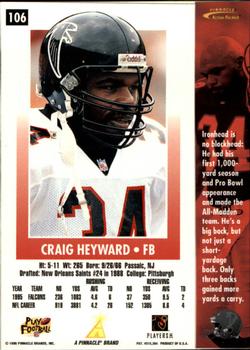 1996 Action Packed #106 Craig Heyward Back