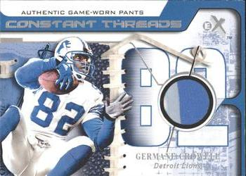2001 Fleer E-X - Constant Threads #NNO Germane Crowell Front