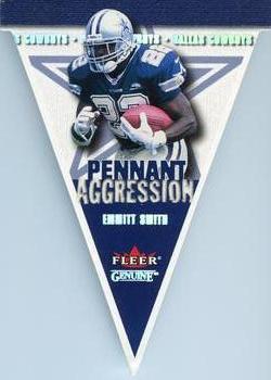 2001 Fleer Genuine - Pennant Aggression #3 PA Emmitt Smith Front