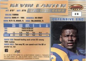 1996 Bowman's Best #26 Kevin Carter Back