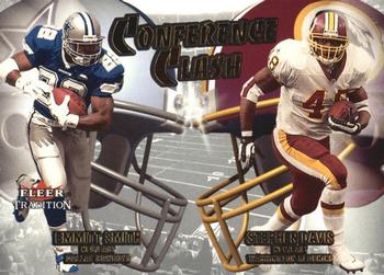 2001 Fleer Tradition - Conference Clash #3 CC Stephen Davis / Emmitt Smith Front