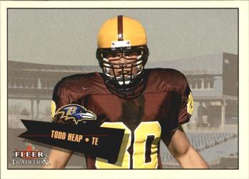 2001 Fleer Tradition Glossy - Rookie Stickers #439 Todd Heap Front