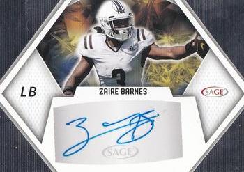 2023 SAGE HIT - Autographs Silver (High Series) #A-ZB Zaire Barnes Front