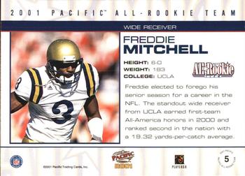 2001 Pacific - All-Rookie Team #5 Freddie Mitchell Back