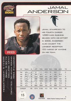 2001 Pacific - Retail LTD #15 Jamal Anderson Back