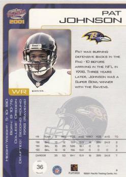 2001 Pacific - Retail LTD #36 Pat Johnson Back