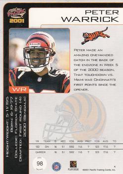 2001 Pacific - Retail LTD #98 Peter Warrick Back