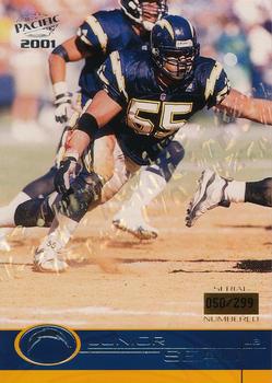 2001 Pacific - Retail LTD #377 Junior Seau Front