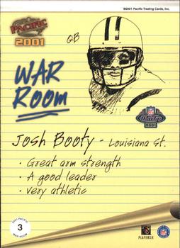 2001 Pacific - War Room #3 Josh Booty Back