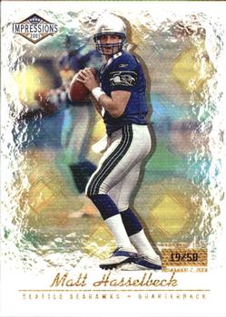 2001 Pacific Canvas Impressions - Premiere Date #127 Matt Hasselbeck Front