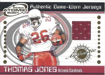 2001 Pacific Prism Atomic - Game-Worn Jerseys #3 Thomas Jones Front
