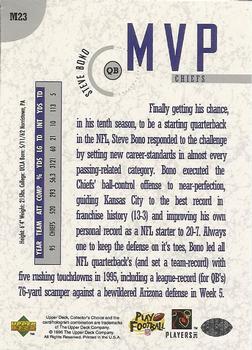 1996 Collector's Choice - MVPs #M23 Steve Bono Back