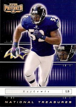 2001 Playoff Preferred - National Treasures Gold #2 Ray Lewis Front