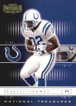 2001 Playoff Preferred - National Treasures Gold #16 Edgerrin James Front