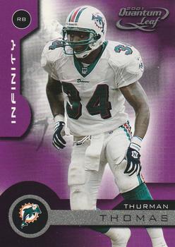 2001 Quantum Leaf - Infinity Purple #99 Thurman Thomas Front