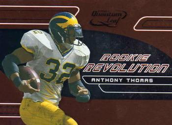 2001 Quantum Leaf - Rookie Revolution #RR-6 Anthony Thomas Front