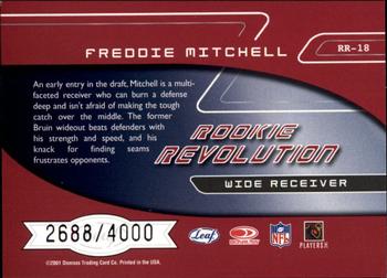 2001 Quantum Leaf - Rookie Revolution #RR-18 Freddie Mitchell Back