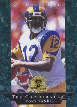 1996 Collector's Edge President's Reserve - The Candidates: Long Shots #LS25 Tony Banks Front