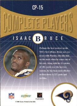 2001 Score - Complete Players #CP-15 Isaac Bruce Back