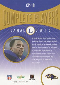 2001 Score - Complete Players #CP-18 Jamal Lewis Back