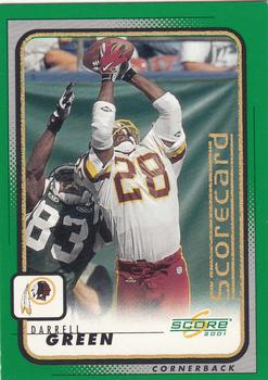 2001 Score - Scorecard #215 Darrell Green Front