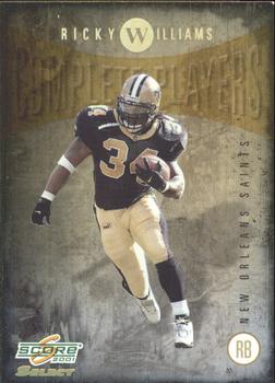 2001 Score Select - Complete Players #CP-20 Ricky Williams Front