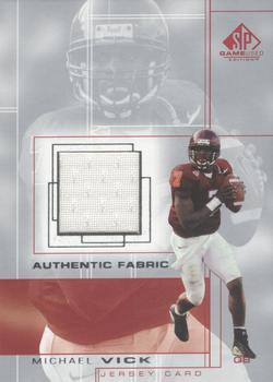 2001 SP Game Used Edition - Authentic Fabric #MV Michael Vick Front