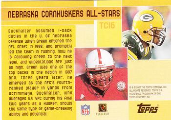 2001 Topps - Combos #TC16 Cornhusker Crusaders (Ahman Green / Correll Buckhalter) Back