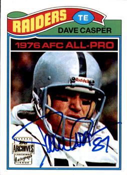 2001 Topps Archives - Rookie Reprint Autographs #AA-DC Dave Casper Front