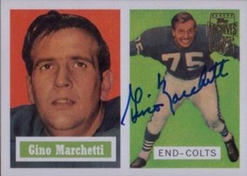 2001 Topps Archives - Rookie Reprint Autographs #AA-GM Gino Marchetti Front