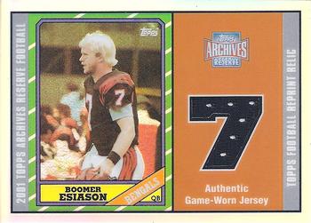 2001 Topps Archives Reserve - Jerseys #ARR-BE Boomer Esiason Front