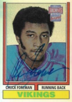2001 Topps Archives Reserve - Rookie Reprint Autographs #ARA-CF Chuck Foreman Front