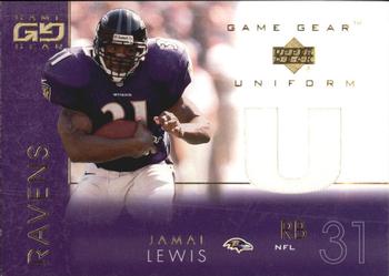 2001 UD Game Gear - Uniforms #JL-U Jamal Lewis Front