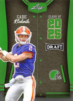 2023 Leaf Draft - Green #82 Cade Klubnik Front