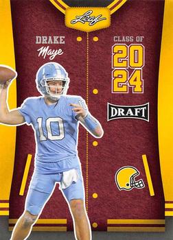 2023 Leaf Draft - Gold #79 Drake Maye Front