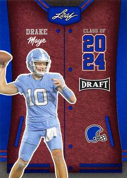 2023 Leaf Draft - Blue #79 Drake Maye Front