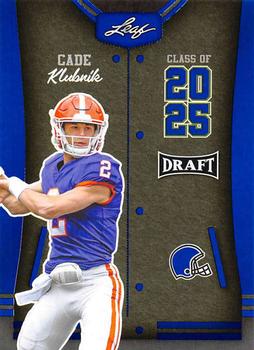 2023 Leaf Draft - Blue #82 Cade Klubnik Front