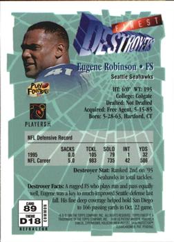 1996 Finest - Refractors #89 Eugene Robinson Back