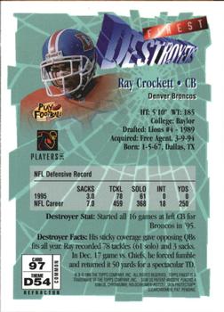1996 Finest - Refractors #97 Ray Crockett Back