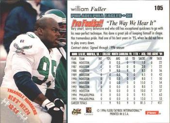 1996 Fleer #105 William Fuller Back