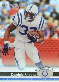 2002 Donruss - Stat Line Season #80 Dominic Rhodes Front