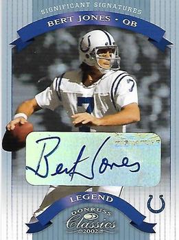 2002 Donruss Classics - Significant Signatures #111 Bert Jones Front